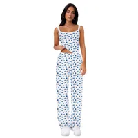Foreign Trade  Y2K Women's Lace Strap Top Trousers Digital Printing Two-piece Sexy Suit Women main image 5
