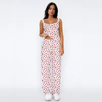 Lace Digital Printing Sling Casual Pants Two-Piece Women's Summer Suit Women's Casual Wear sku image 10