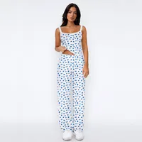 Lace Digital Printing Sling Casual Pants Two-Piece Women's Summer Suit Women's Casual Wear main image 2