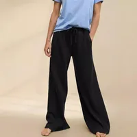 New Foreign Trade Fashion Casual Loose Straight Leg Pants Trousers  Hot Solid Color Lace-up Commuter Autumn And Winter Wide Leg Pants main image 3