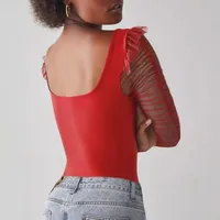 New Lace Stitching Summer Women's Summer Women's  Square Collar Shoulder T-shirt Hollow Spice Girl Top main image 4