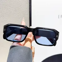 Casual Classic Style Solid Color Ac UV400 Protection Tinted Lenses Square Full Frame Glasses main image 5