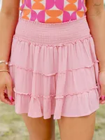 Comfortable Casual Holiday Style Lotus Leaf Skirt Solid Color Tight Waist Cotton Skirt Summer Women's High-end Sense sku image 6