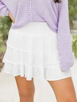 Comfortable Casual Holiday Style Lotus Leaf Skirt Solid Color Tight Waist Cotton Skirt Summer Women's High-end Sense sku image 22