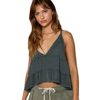 Wish  Explosions Casual Knitted Vest Base Women's Spring And Summer Irregular Stitching Spice Sling Sleeveless Top main image 5