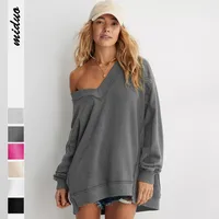 Wish  Hot Selling New  Women's Fashion Brand Pullover Sweater Jacket Loose Long Sleeve Top Knitted Shirt main image 1