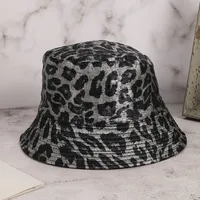 Women's Casual Retro Classic Style Leopard Wide Eaves Bucket Hat main image 5