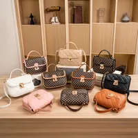 Guangzhou Bag Wholesale Hand Bag New Fashion Diamond Lattice Handbag Texture Joker Foreign Style Printing Bag main image 1