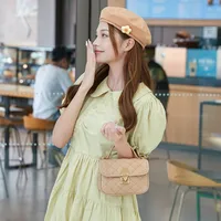 Guangzhou Bag Wholesale Hand Bag New Fashion Diamond Lattice Handbag Texture Joker Foreign Style Printing Bag main image 3