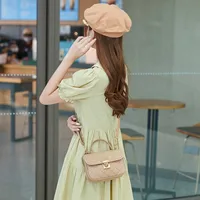 Guangzhou Bag Wholesale Hand Bag New Fashion Diamond Lattice Handbag Texture Joker Foreign Style Printing Bag main image 4