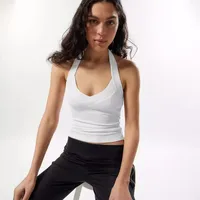 Summer New Hot Hot Spice Girls Solid Color Slim-Fit Thin Rib Slim Backless Top All-Match Sexy Neck Vest main image 2