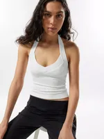 Summer New Hot Hot Spice Girls Solid Color Slim-Fit Thin Rib Slim Backless Top All-Match Sexy Neck Vest sku image 5