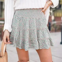 Hot Sale New Women's Sweet Youthful Ruffled Skirt Digital Printing Fashion Skirt For Women main image 4