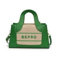 Trendy Small Square Bag  Fashion Shoulder Bag Letter Printing Women's Bag New Simple Handbag  Crossbody Bag sku image 5