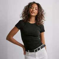 Summer  Solid Color Round Neck Fashion Brand Short Sleeve Fashionable Sexy Slim Y2g Pure Desire Top Hot Girl T-shirt main image 3