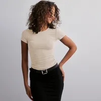 Summer  Solid Color Round Neck Fashion Brand Short Sleeve Fashionable Sexy Slim Y2g Pure Desire Top Hot Girl T-shirt sku image 11