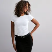 Summer  Solid Color Round Neck Fashion Brand Short Sleeve Fashionable Sexy Slim Y2g Pure Desire Top Hot Girl T-shirt sku image 13