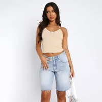 New Halter Vest  Women's Clothing Y2g Sexy Navel Bm Strap Bottoming Sleeveless Slim Top sku image 10