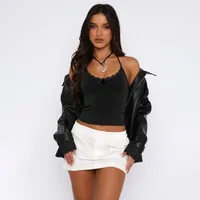 Sexy Hot Girl Women's Clothing New  Halter Bm Camisole Pure Desire Slim-fit Navel Y2g Top Summer main image 3