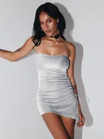 High Waist Short Skirt Y2g Drawstring Tube Top Slim Fit Hot Girl Skirt High Sense Women's Sexy Dress main image 1