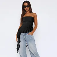 Spring And Summer  Y2g Clothes Pure Tassel Design Vest Women's High-grade Tube Top Outer Wear main image 3