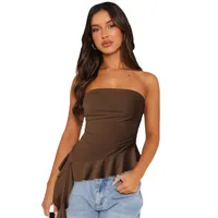 Spring And Summer  Y2g Clothes Pure Tassel Design Vest Women's High-grade Tube Top Outer Wear main image 5