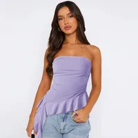 Spring And Summer  Y2g Clothes Pure Tassel Design Vest Women's High-grade Tube Top Outer Wear sku image 12