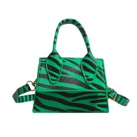 Niche Mini Crossbody Bag Female  New Fashion New Style Small Square Bag Zebra Print Textured Handbag main image 6