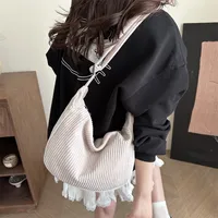 New Large Capacity High Sense Leisure Commute Crossbody Bag Adjustable Shoulder New Style Niche Canvas Bag For Women main image 3