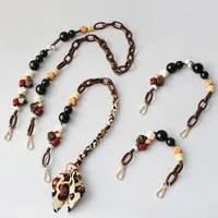 Acrylic Bead Chain Fashion Wooden Bead Bracelet Accessories Bag Shoulder Strap Crossbody Lanyard Bag Strap Mobile Phone Chain main image 1