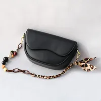 Acrylic Bead Chain Fashion Wooden Bead Bracelet Accessories Bag Shoulder Strap Crossbody Lanyard Bag Strap Mobile Phone Chain main image 3