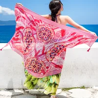 Autumn And Winter New Bohemian Ethnic Style Tassel Cotton And Linen Scarf Women's Travel Sunscreen Shawl main image 2