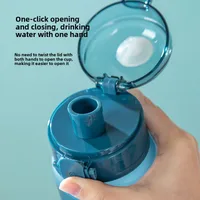 High-value Large-capacity Plastic Cup With Lifting Rope Scale Cup Student Direct Drinking Cup Outdoor Sports Cup Customization main image 3