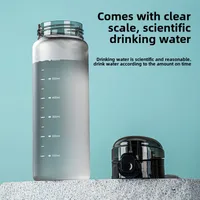 High-value Large-capacity Plastic Cup With Lifting Rope Scale Cup Student Direct Drinking Cup Outdoor Sports Cup Customization main image 4