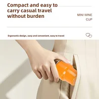 Household Stainless Steel Suction Tube Cup Single And Double Layer  Anti-fall Small Wine Glass 3oz Cup Mini Sublimation Thermos Cup main image 4