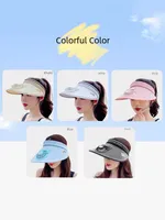 Summer New Fan Hat Sunshade Sunscreen Usb Charging Face-covering Women's Outdoor Empty Top Large Eaves Sun Hat Spot main image 4