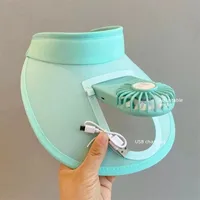 New Style Sun Hat With Fan USB Charging Big Brim Outdoor Summer Hat Men's And Women's Sun Hat Parent-child Sun Hat main image 4