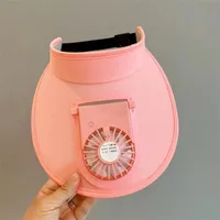 New Style Sun Hat With Fan USB Charging Big Brim Outdoor Summer Hat Men's And Women's Sun Hat Parent-child Sun Hat sku image 2