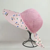 Summer Hat Sunscreen Hat Big Brimmed Mother Mother-in-law Middle-aged Hat Travel Cycling Sunshade Breathable Sun Hat main image 2