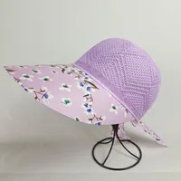 Summer Hat Sunscreen Hat Big Brimmed Mother Mother-in-law Middle-aged Hat Travel Cycling Sunshade Breathable Sun Hat sku image 1