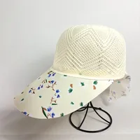 Summer Hat Sunscreen Hat Big Brimmed Mother Mother-in-law Middle-aged Hat Travel Cycling Sunshade Breathable Sun Hat sku image 4
