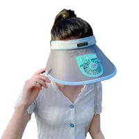 Rechargeable Fan Sun Hat Women's Summer Outdoor Travel Anti-UV Large Rim Sunshade Empty Top Sunscreen Hat main image 6