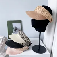 New Official Website With Empty Top Hat Children's Summer Sunscreen Cap Mixed Color Breathable Hairband PP Brim Sun Hat main image 1