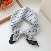 New Style Vintage Floral Small Square Scarf Women's  New Style Cotton And Linen Headscarf Hair Belt Strap Decorative Scarf All-match Scarf sku image 5