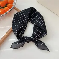 New Style Vintage Floral Small Square Scarf Women's  New Style Cotton And Linen Headscarf Hair Belt Strap Decorative Scarf All-match Scarf sku image 7