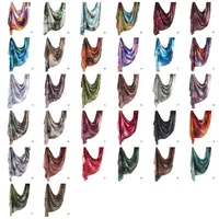 Hot Sale Silk Printed Turban Ethnic Shawl High Grade Marble Printed Ethnic Scarf Shawl sku image 1