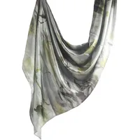 Hot Sale Silk Printed Turban Ethnic Shawl High Grade Marble Printed Ethnic Scarf Shawl sku image 18