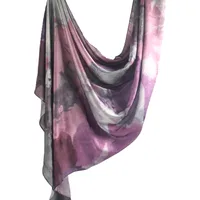 Hot Sale Silk Printed Turban Ethnic Shawl High Grade Marble Printed Ethnic Scarf Shawl sku image 19