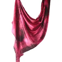 Hot Sale Silk Printed Turban Ethnic Shawl High Grade Marble Printed Ethnic Scarf Shawl sku image 23