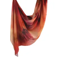 Hot Sale Silk Printed Turban Ethnic Shawl High Grade Marble Printed Ethnic Scarf Shawl sku image 25
